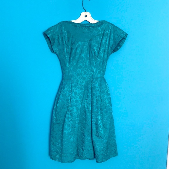 Vintage (60s) teal dress - Picture 1 of 8